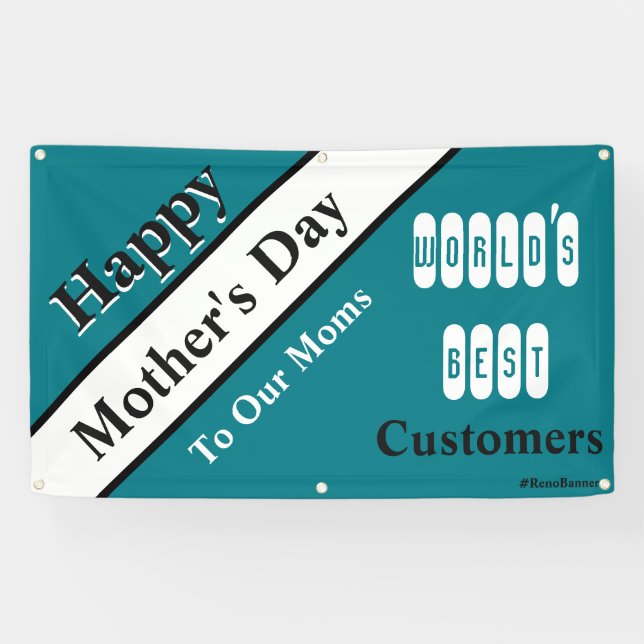 Worlds Best Customers 5Foot Banner (Horizontal)