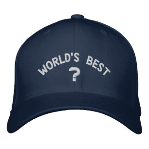 World's Best Customisable Embroidered Hat
