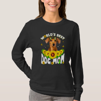 World's Best Dachshund Dog Mum Funny Mother's Day T-Shirt