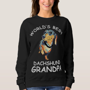 World's Best Dachshund Grandpa Funny Granddog Dog Sweatshirt