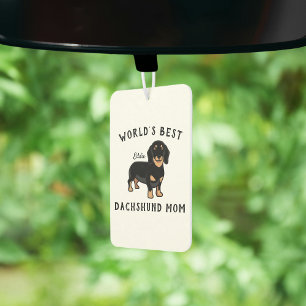 World's Best Dachshund Mum Personalised Dog Name Car Air Freshener