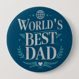 World's Best Dad 10 Cm Round Badge