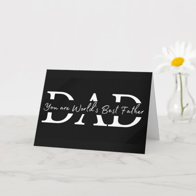  World's Best Dad – A Card of Appreciation (Small Plant)