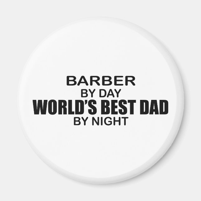 World's Best Dad - Barber Magnet (Front)