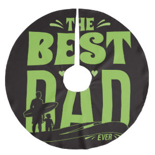 World's Best Dad Brushed Polyester Tree Skirt