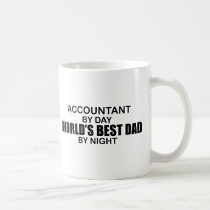 World's Best Dad by Night - Accountant Coffee Mug