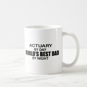 World's Best Dad by Night - Actuary Coffee Mug