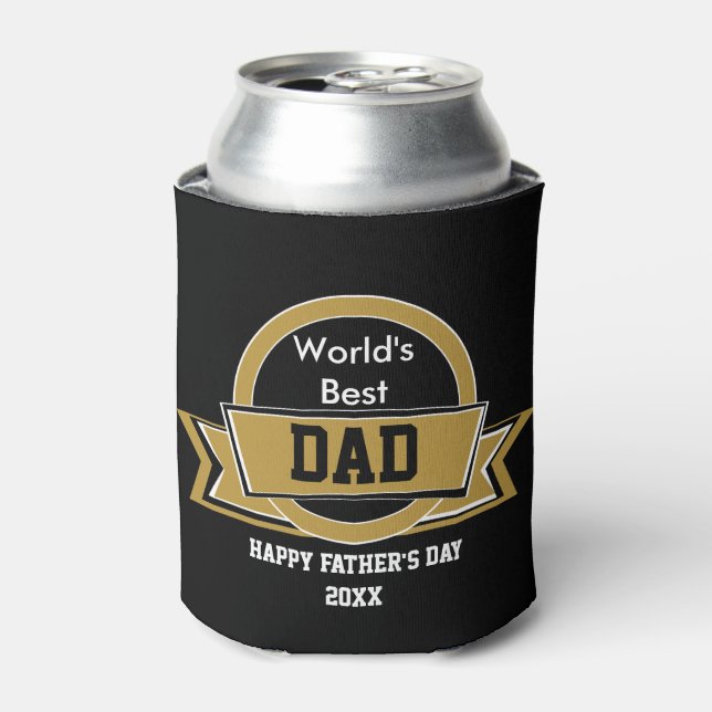 World's Best Dad Can Cooler (Can Front)