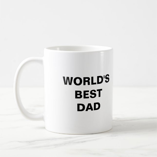World's best dad coffee mug (Left)