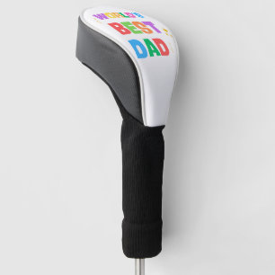 World's Best Dad Colourful Golf Head Cover