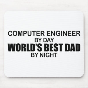 World's Best Dad - Computer Engineer Mouse Mat