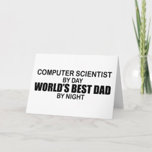 World's Best Dad - Computer Scientist Card