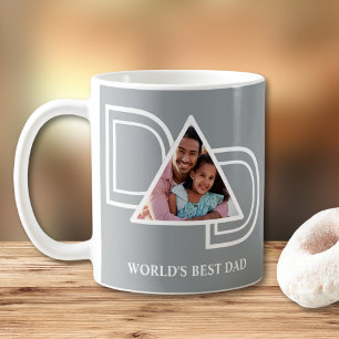 World's Best Dad Custom Photo Coffee Mug