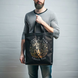 World's Best Dad - Customisable Father's Gift Tote Bag