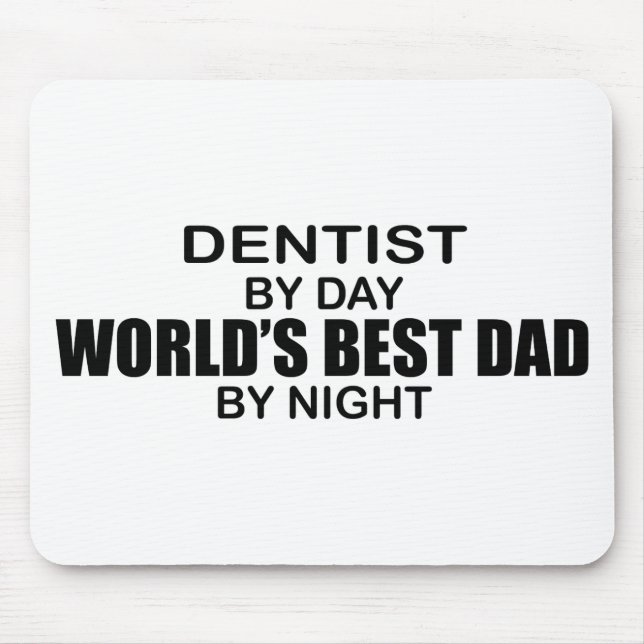 World's Best Dad - Dentist Mouse Mat (Front)