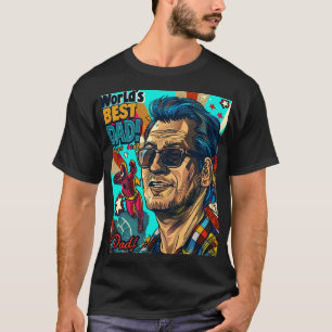World's Best Dad Digital Art T-Shirt