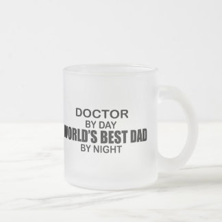 World's Best Dad - Doctor Frosted Glass Coffee Mug