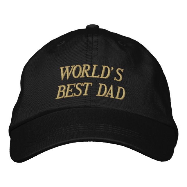 WORLD'S BEST DAD Embroidered Hat (Front)