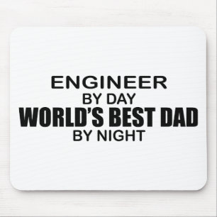 World's Best Dad - Engineer Mouse Mat
