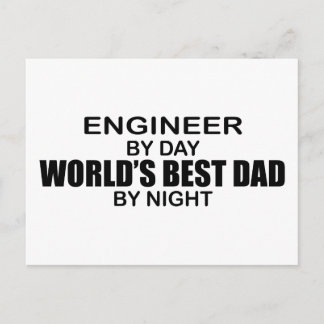 World's Best Dad - Engineer Postcard