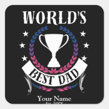 Worlds Best Dad Father's Day Bisexual Flag Colours
