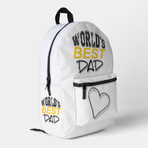 World's Best Dad Father's Day BP Printed Backpack