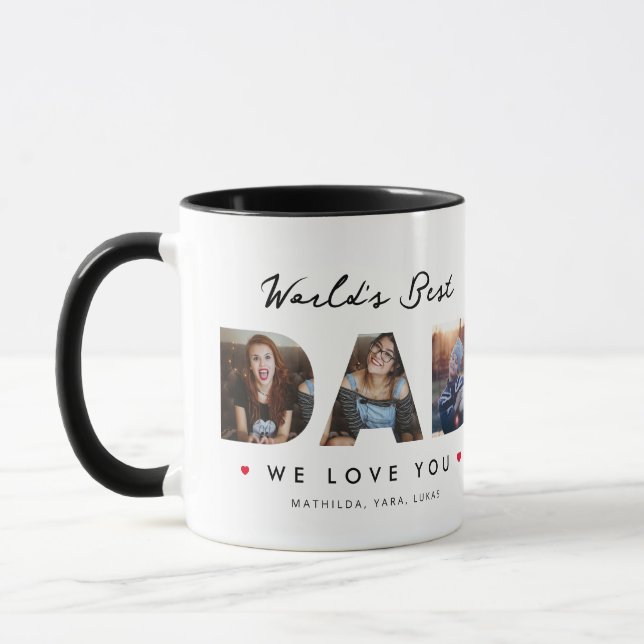 World's Best Dad Father's Day Funny Letter  Mug (Left)