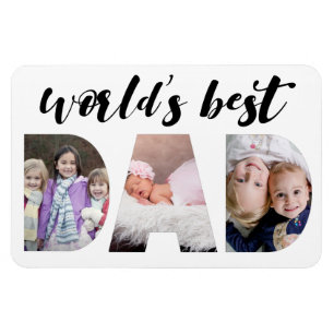 World's Best Dad Father's Day Photo Magnet