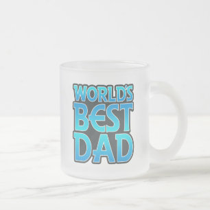 World's Best Dad Frosted Glass Coffee Mug