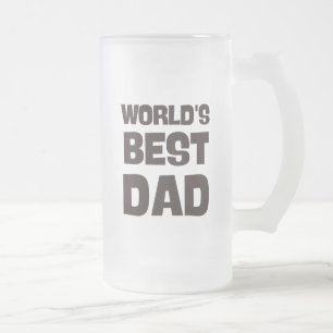 worlds best dad funny dad frosted glass beer mug