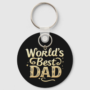 world's best dad gift key ring