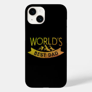 World's Best Dad Gold and Black Case-Mate iPhone 14 Case