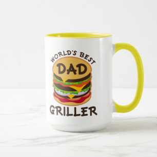 World's Best Dad Griller BBQ Theme Gift Mug