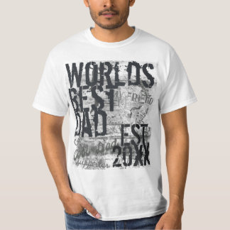 World's Best Dad Grunge Graffitti Text 2014 Tshirt
