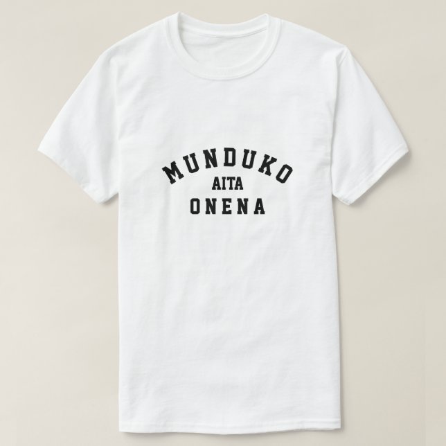 worlds best dad  in Basque munduko aita onena T-Shirt (Design Front)