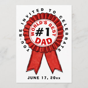 World's Best Dad Invitation