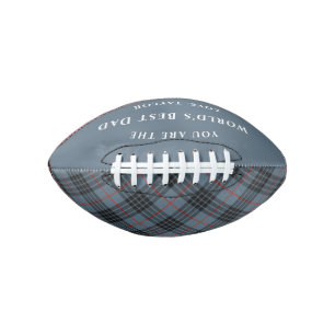 World's Best Dad MacKay Tartan Plaid American Football