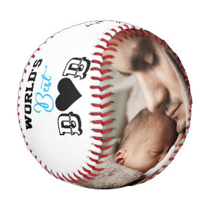 World's Best DAD Modern Message Baseball