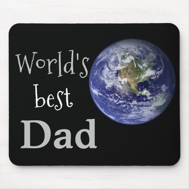 Worlds best Dad Mouse Mat (Front)