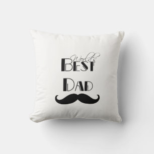 World's Best Dad Moustache Cushion