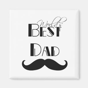 World's Best Dad Moustache Magnet
