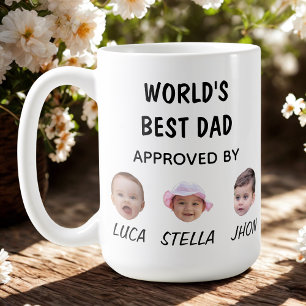 World's Best Dad Mug   Custom Baby Face Mug