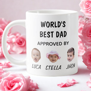 World's Best Dad Mug   Custom Baby Face Mug