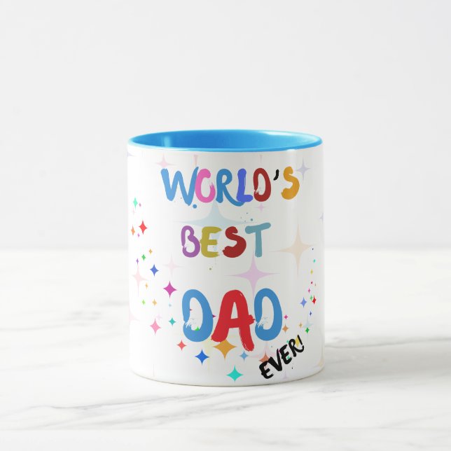 World's Best Dad Mug, father gift, gift for him Mug (Center)