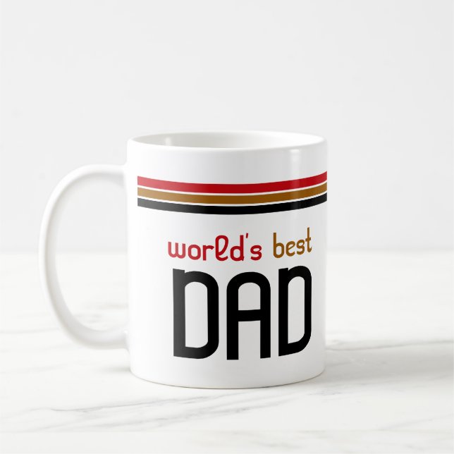 World's Best Dad Mug - Throw Back (Left)