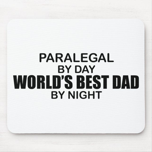 World's Best Dad - Paralegal Mouse Mat (Front)