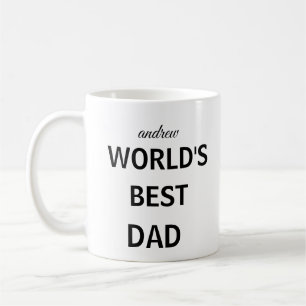 World's Best Dad Personalised name Coffee Mug