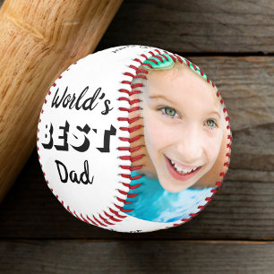 World's Best Dad Photo Baseball