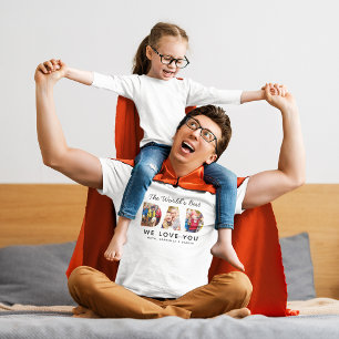 Worlds Best Dad Photo We Love You Mens T-Shirt
