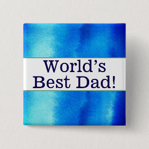 World's best dad pin
